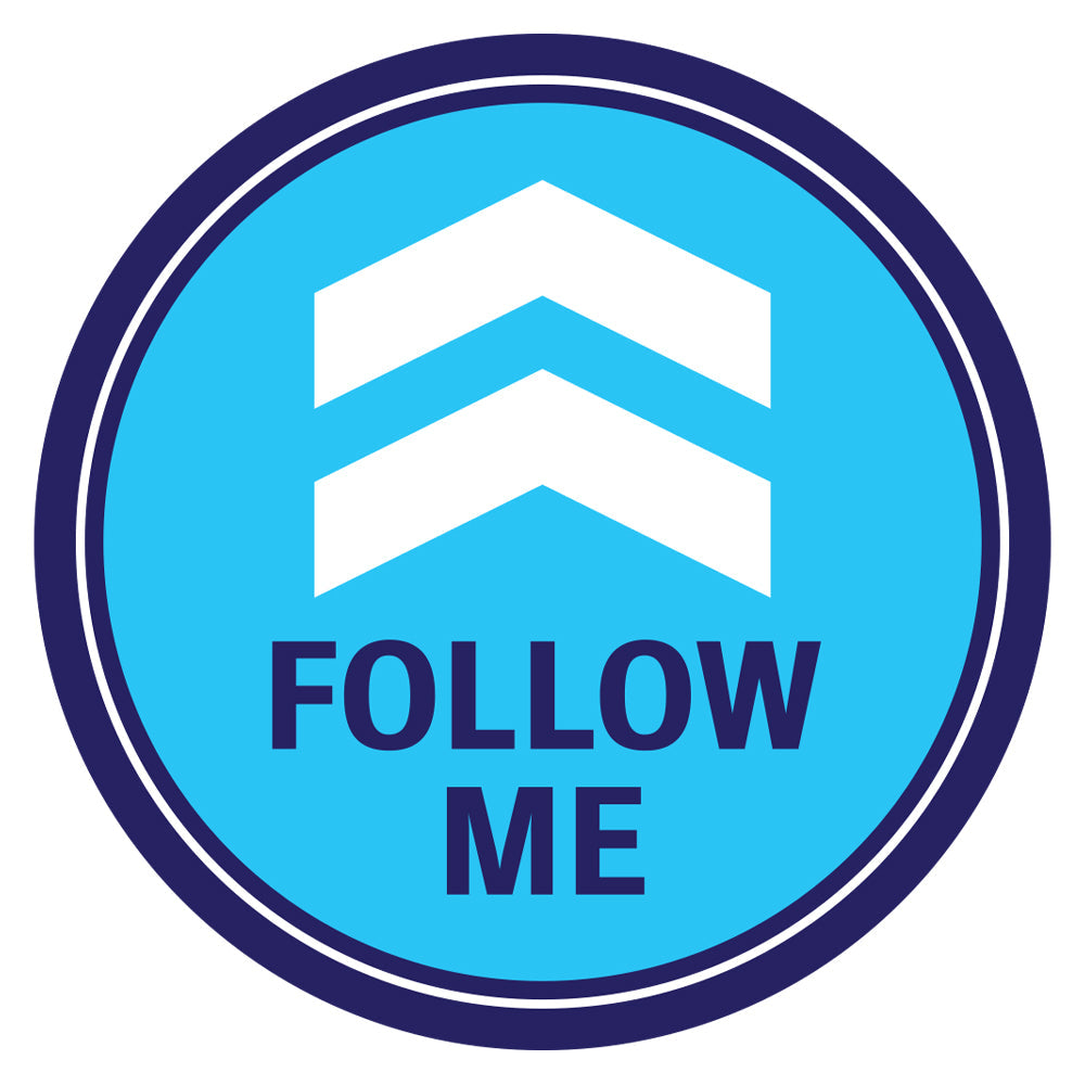 Follow Me Arrow Floor Decal