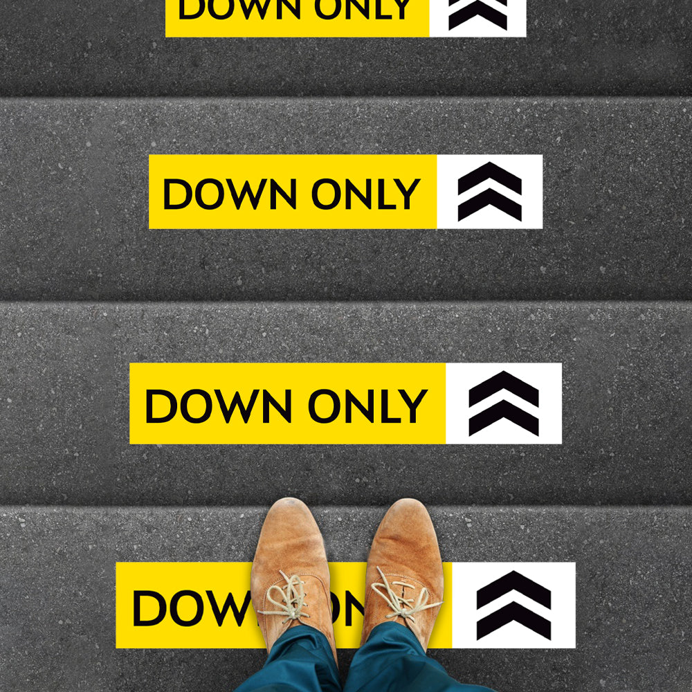 Down Only Stair Decal
