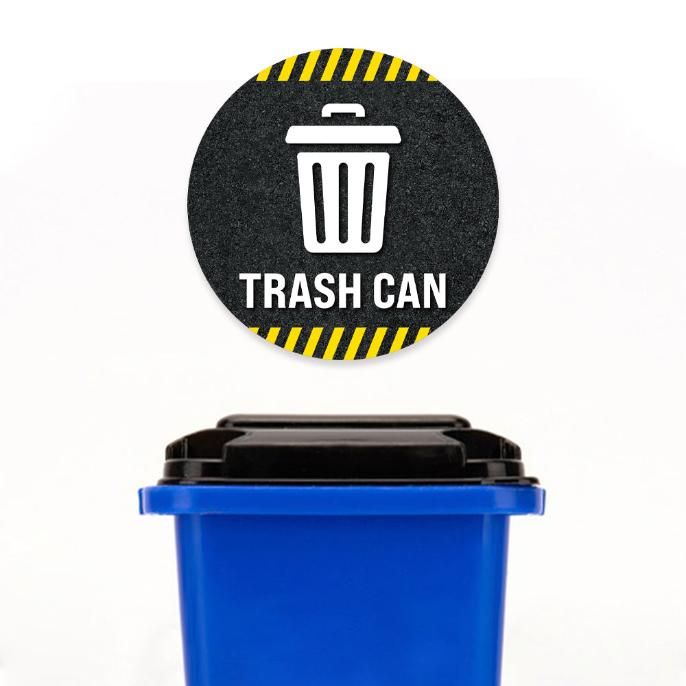 Trash Can Floor Decal