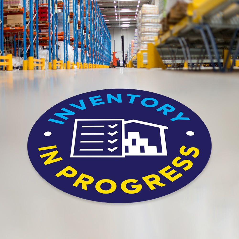 Inventory In Progress Floor Decal