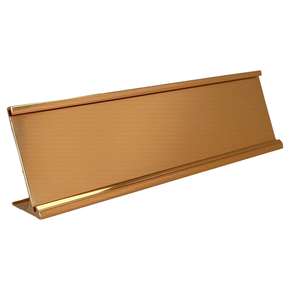 2X10 Rose Gold Metal Desk Holder