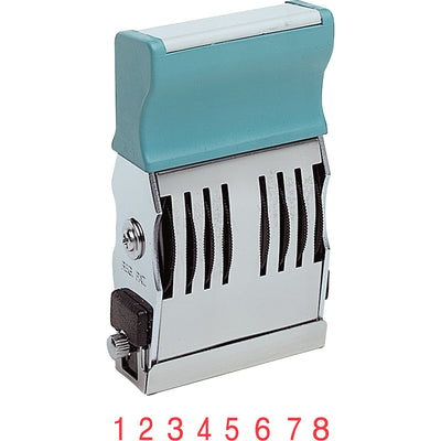 72011 - Pre-Inked Number Stamp - Red Ink