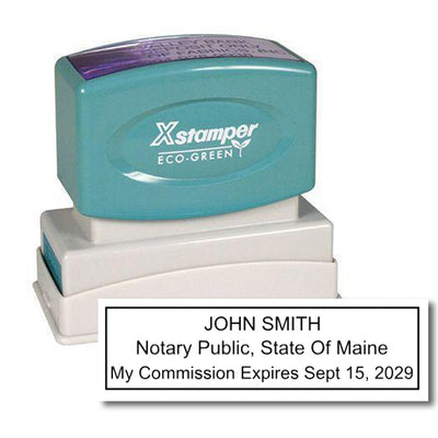 N14 Maine Notary Stamp