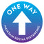 One Way Arrow Floor Decal
