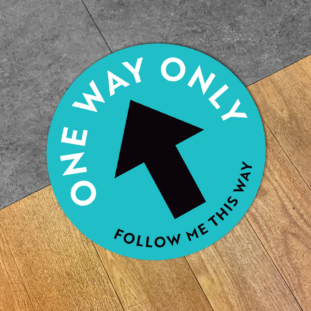 Follow Me This Way Arrow Floor Decal Xstamper Online