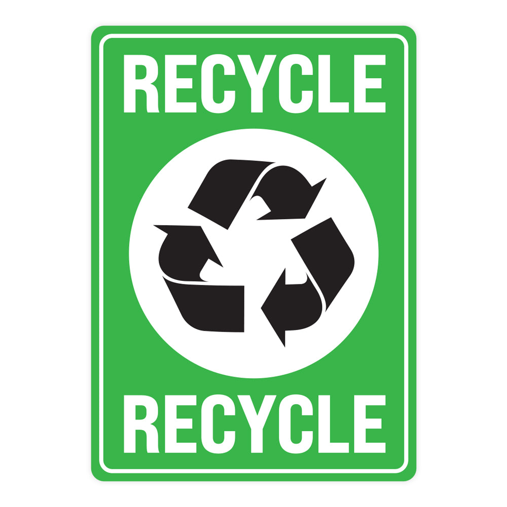 Recycle Safety Sign Recycle Warehouse Safety Sign – Xstamper Online