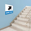 One Way Arrow Stairwell Signs