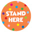 Stand Here Classroom Floor Decal