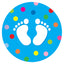 Footprints Classroom Floor Decal