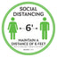 Maintain A Distance Of Six Feet Floor Decal