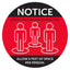 Notice Allow Six Feet Of Space Floor Decal