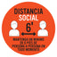 Etiquetas De Piso De 6 Pies De Distancia Social