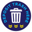 Deposit Trash Here Floor Decal