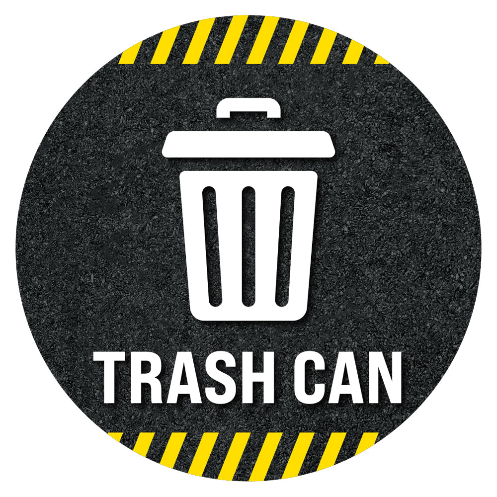 Trash Can Floor Decal