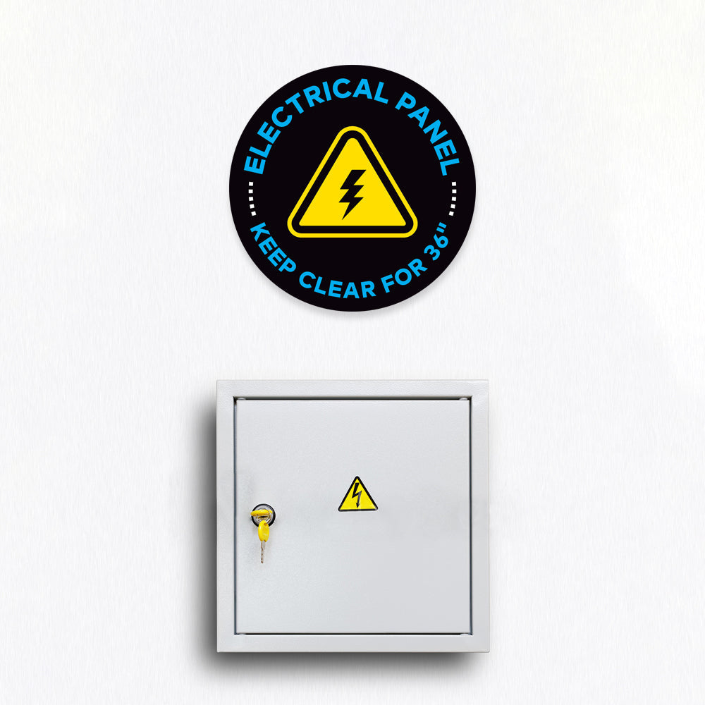 Electrical Panel Keep Clear For 36" Floor Decal – Xstamper Online