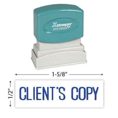 Xstamper Client's Copy Stamp